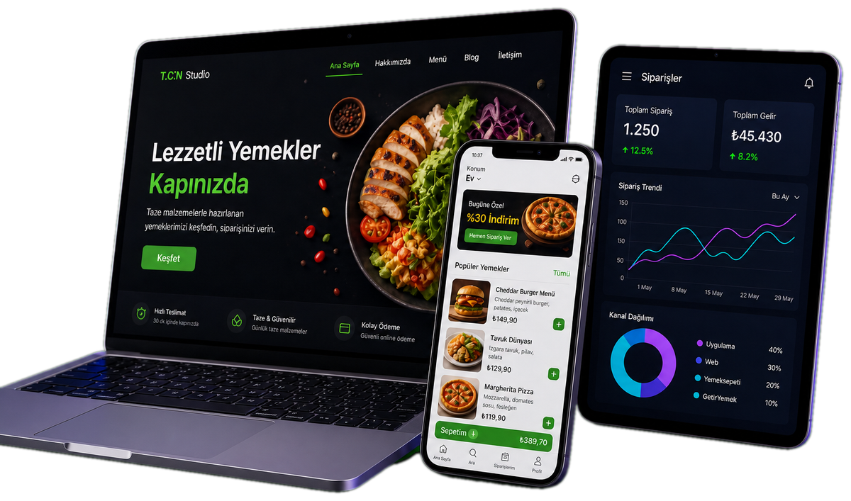 Yemek ve sipariş uygulaması